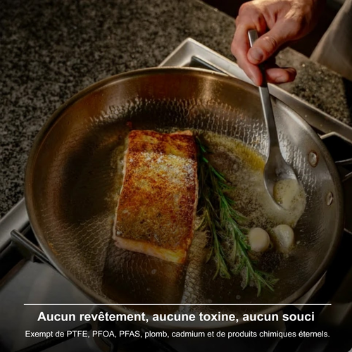 Duo professionnel en titane martelé