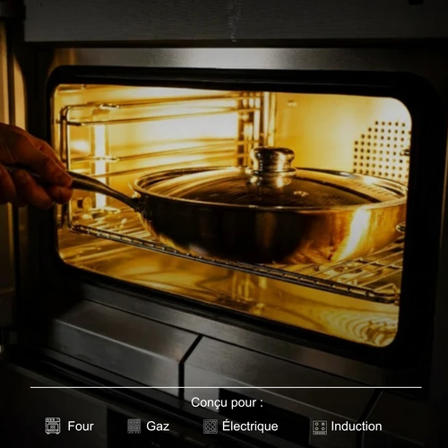 Duo professionnel en titane martelé