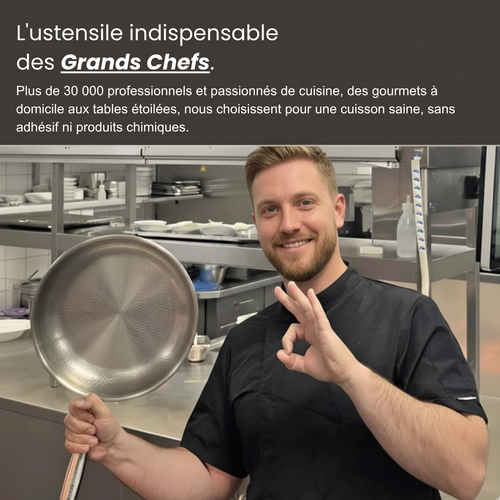 Duo professionnel en titane martelé